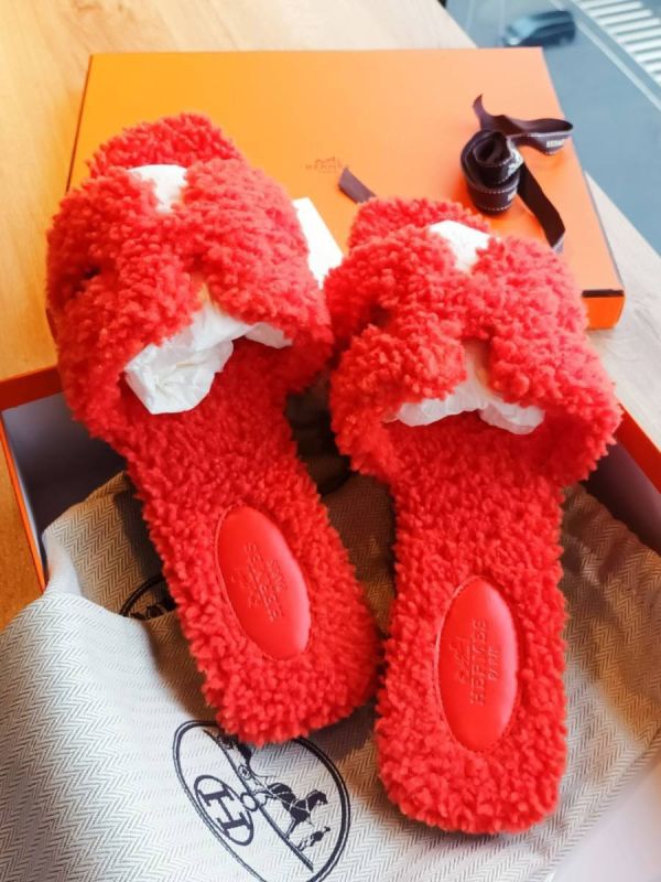 HERMES ORAN H 毛毛拖鞋 buywithada,france,全球代購,歐洲,exquisite,quality goods,posh,fancy,luxurious