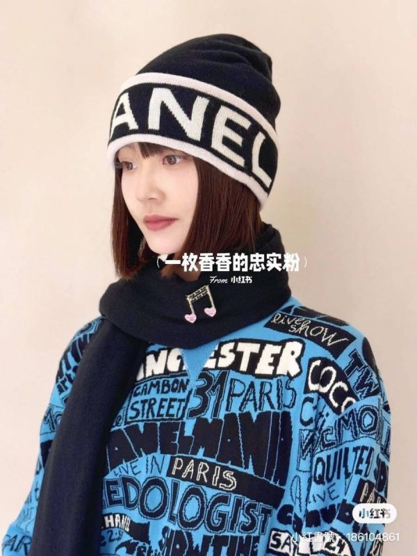 CHANEL 24A CHANEL字樣 黑色毛帽 buywithada,france,全球代購,歐洲,exquisite,quality goods,posh,fancy,luxurious