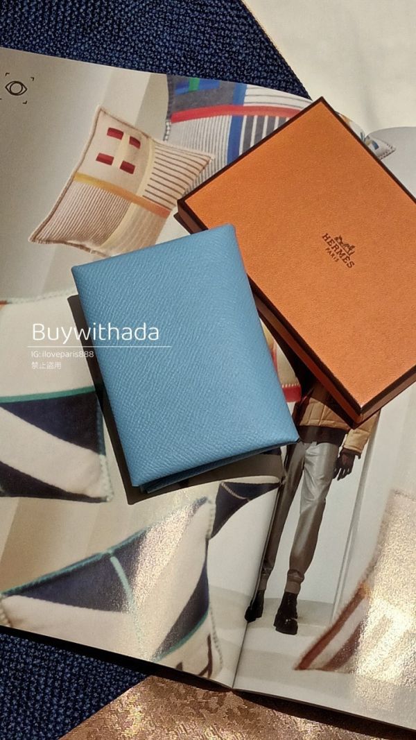 HERMES CALVI DUO EPSOM 糖果藍 buywithada,france,全球代購,歐洲,exquisite,quality goods,posh,fancy,luxurious