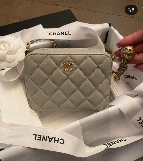 CHANEL 灰色金球盒子 buywithada,france,全球代購,歐洲,exquisite,quality goods,posh,fancy,luxurious