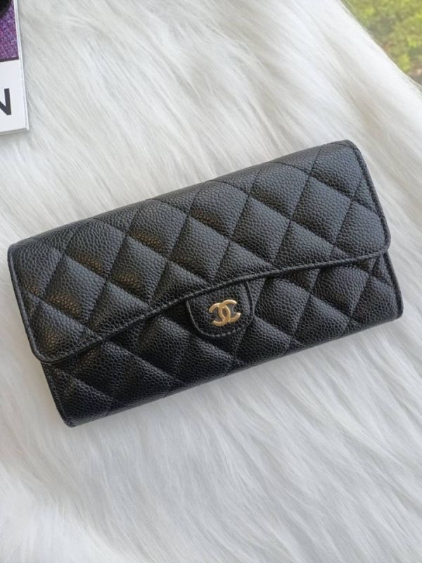 CHANEL CF 黑荔枝翻蓋金釦長夾 現貨 buywithada,france,全球代購,歐洲,exquisite,quality goods,posh,fancy,luxurious