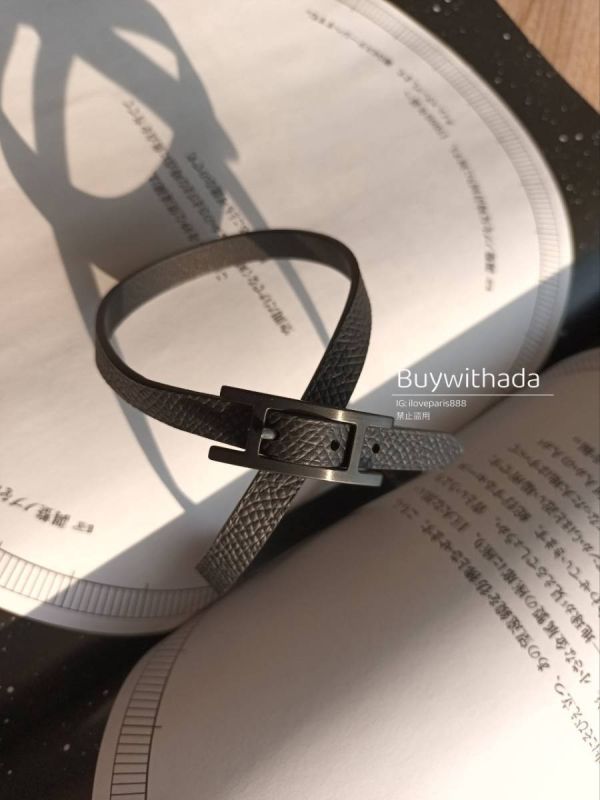 HERMES Behapi Double Tour 黑色皮革雙環手環 buywithada,france,全球代購,歐洲,exquisite,quality goods,posh,fancy,luxurious
