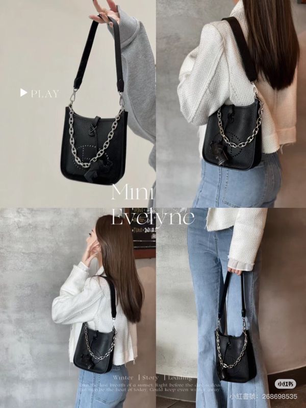 Hermes mini Evelyne 黑金 短背帶/ 長背帶 buywithada,france,全球代購,歐洲,exquisite,quality goods,posh,fancy,luxurious