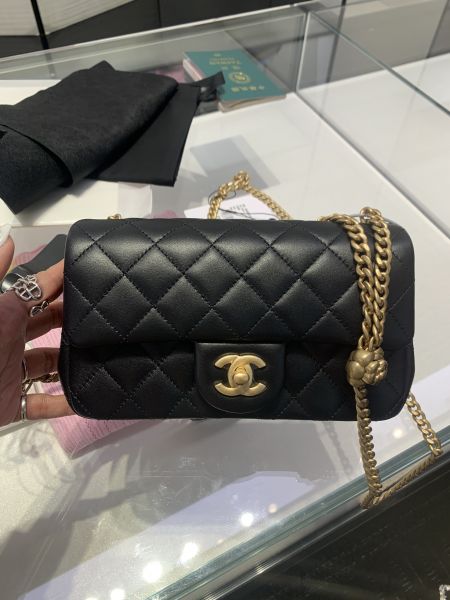 CHANEL MINI CF 20 山茶花調節釦 buywithada,france,全球代購,歐洲,exquisite,quality goods,posh,fancy,luxurious