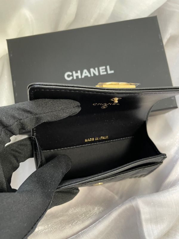 CHANEL BOY羊皮單層復古金釦卡夾包 buywithada,france,全球代購,歐洲,exquisite,quality goods,posh,fancy,luxurious