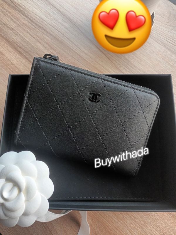 CHANEL 限量 so black 大L拉鍊卡包 buywithada,france,全球代購,歐洲,exquisite,quality goods,posh,fancy,luxurious