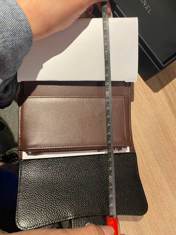 CHANEL 三折翻蓋中夾 黑荔枝銀釦 buywithada,france,全球代購,歐洲,exquisite,quality goods,posh,fancy,luxurious