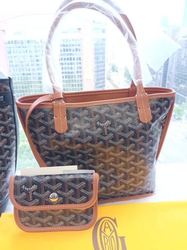GOYARD 雙面純皮MINI TOTE 黑棕色 buywithada,france,全球代購,歐洲,exquisite,quality goods,posh,fancy,luxurious