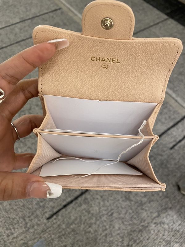 CHANEL 雙層卡包 裸膚色 buywithada,france,全球代購,歐洲,exquisite,quality goods,posh,fancy,luxurious