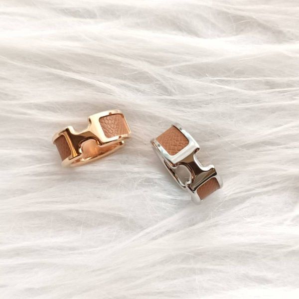 HERMES Olympe 爆款H 戒指 金棕玫瑰金 XS buywithada,france,全球代購,歐洲,exquisite,quality goods,posh,fancy,luxurious