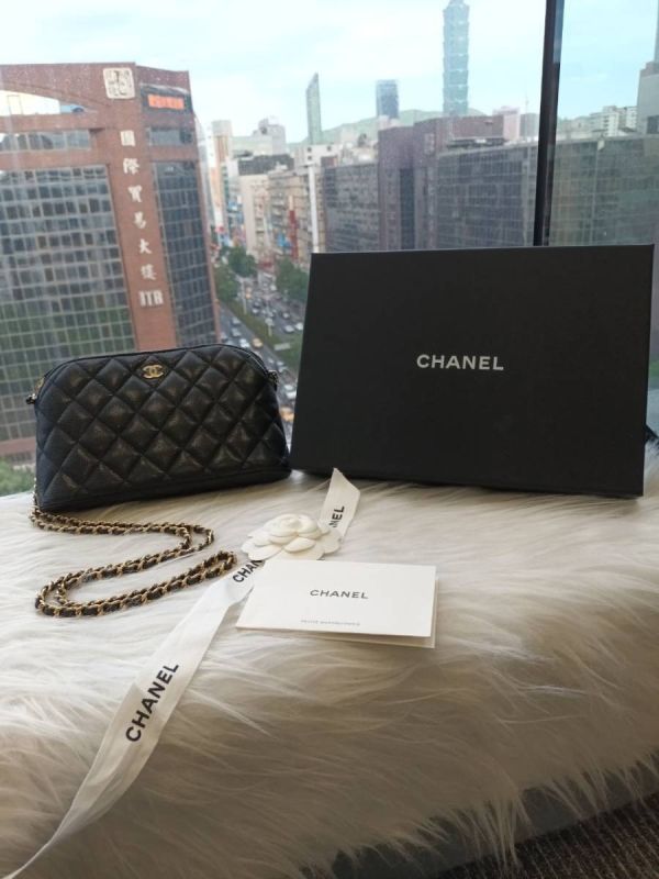 CHANEL 24A 黑荔枝金貝殼包 buywithada,france,全球代購,歐洲,exquisite,quality goods,posh,fancy,luxurious
