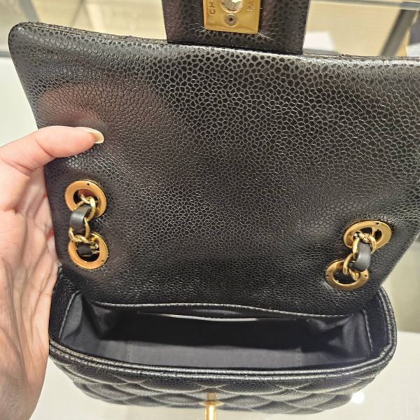 CHANEL 24B 黑荔枝皮方胖 4孔鏈條包 buywithada,france,全球代購,歐洲,exquisite,quality goods,posh,fancy,luxurious