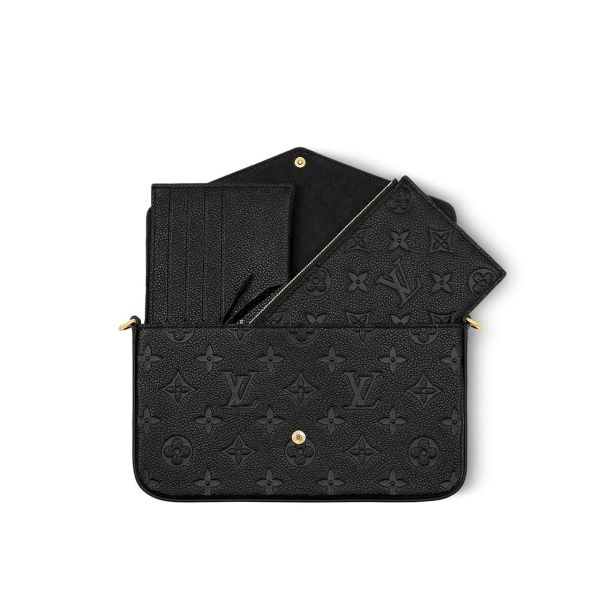 LV Felicie 黑色三合一鏈條包 buywithada,france,全球代購,歐洲,exquisite,quality goods,posh,fancy,luxurious