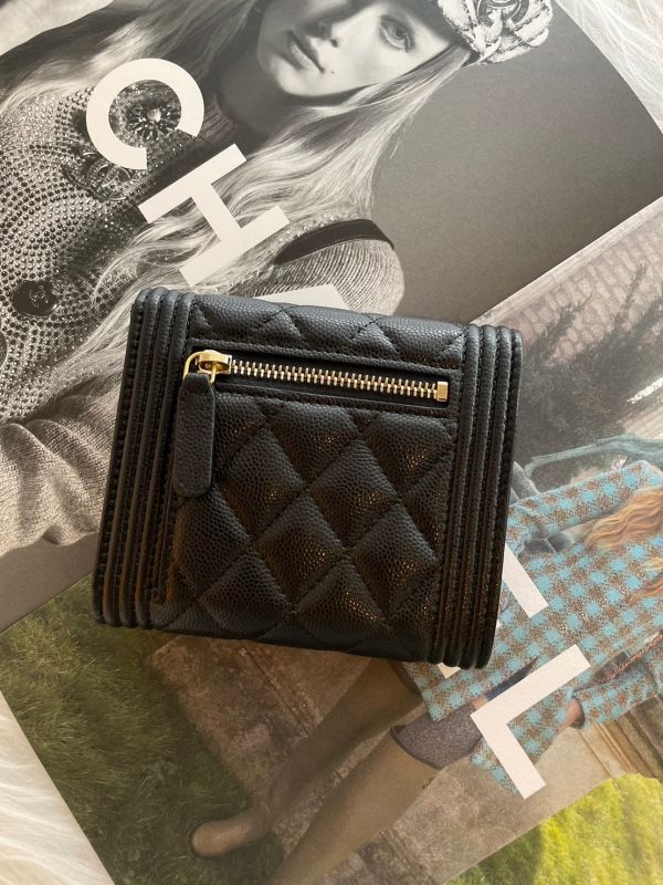 CHANEL BOY 三折金釦短夾 buywithada,france,全球代購,歐洲,exquisite,quality goods,posh,fancy,luxurious