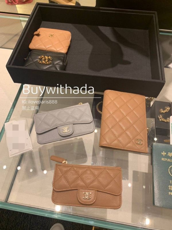 CHANEL 吐司/豆腐零錢包 奶茶荔枝金釦 buywithada,france,全球代購,歐洲,exquisite,quality goods,posh,fancy,luxurious