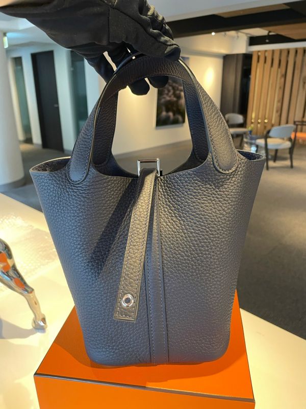 HERMES picotin18午夜藍銀釦 buywithada,代購,歐洲
