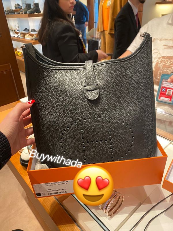 新鮮抵台 HERMES EVELYNE 29 黑色銀釦 K刻 buywithada,france,全球代購,歐洲,exquisite,quality goods,posh,fancy,luxurious