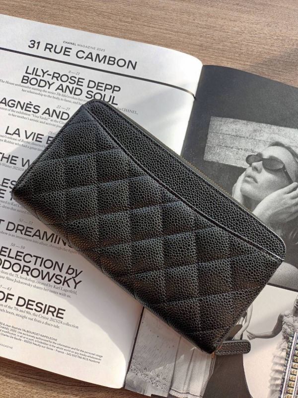 CHANEL 黑荔枝金釦拉鍊長夾 台灣現貨 buywithada,france,全球代購,歐洲,exquisite,quality goods,posh,fancy,luxurious