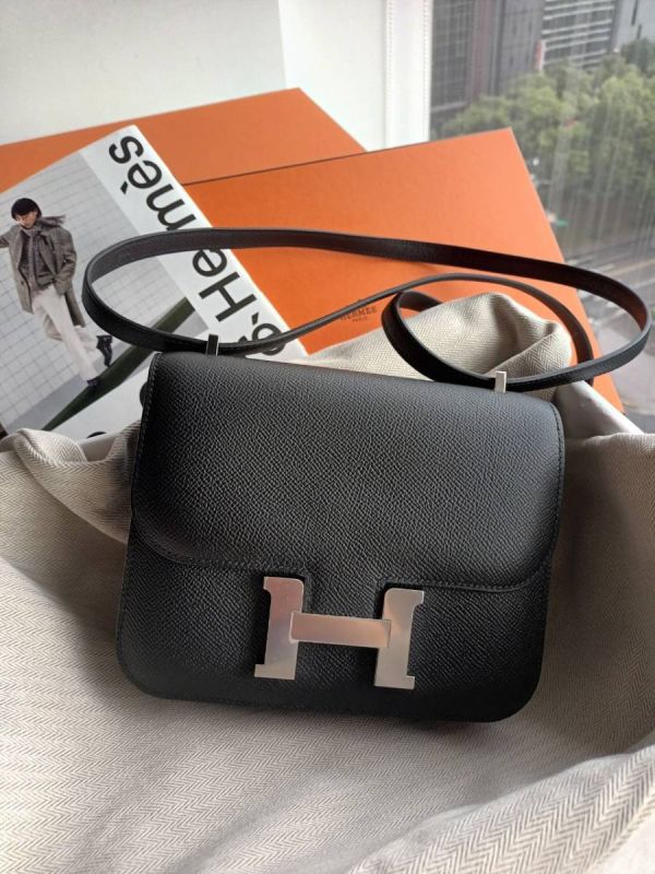 Hermes Mini Constance 黑色銀釦 buywithada,france,全球代購,歐洲,exquisite,quality goods,posh,fancy,luxurious