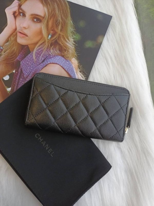 CHANEL CF 拉鏈中夾 黑荔枝金釦 buywithada,france,全球代購,歐洲,exquisite,quality goods,posh,fancy,luxurious