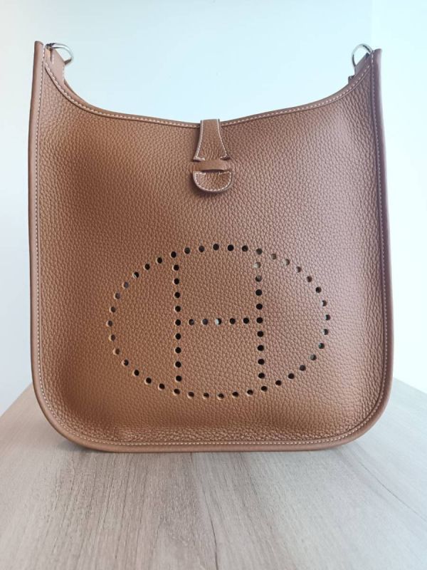 台灣現貨 HERMES EVELYNE 29  k 刻 金棕銀釦 編織背帶另+購 buywithada,france,全球代購,歐洲,exquisite,quality goods,posh,fancy,luxurious