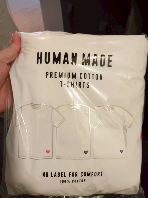 HUMAN MADE 日本潮牌 T-shirt 白色 3件套 L號 buywithada,france,全球代購,歐洲,exquisite,quality goods,posh,fancy,luxurious