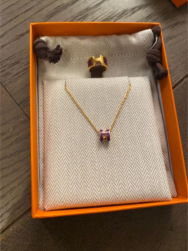 HERMES紫色POP H MINI項鍊 buywithada,france,全球代購,歐洲,exquisite,quality goods,posh,fancy,luxurious