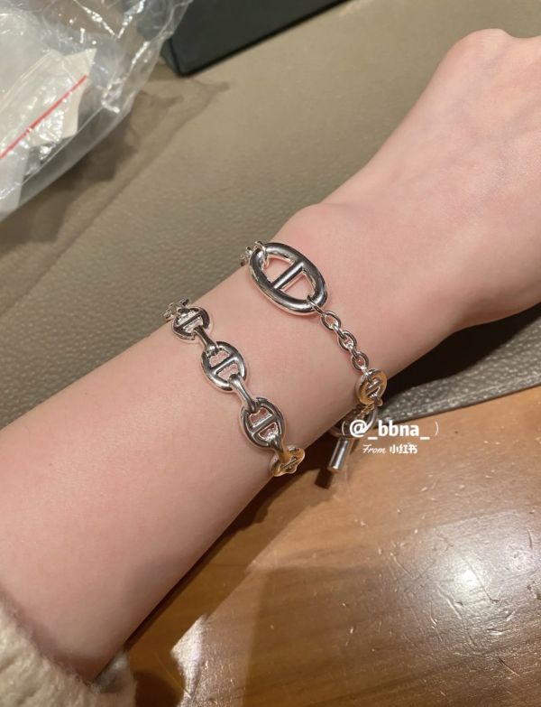 HERMES 純銀豬鼻子手鏈 SH/ST/LG buywithada,france,全球代購,歐洲,exquisite,quality goods,posh,fancy,luxurious