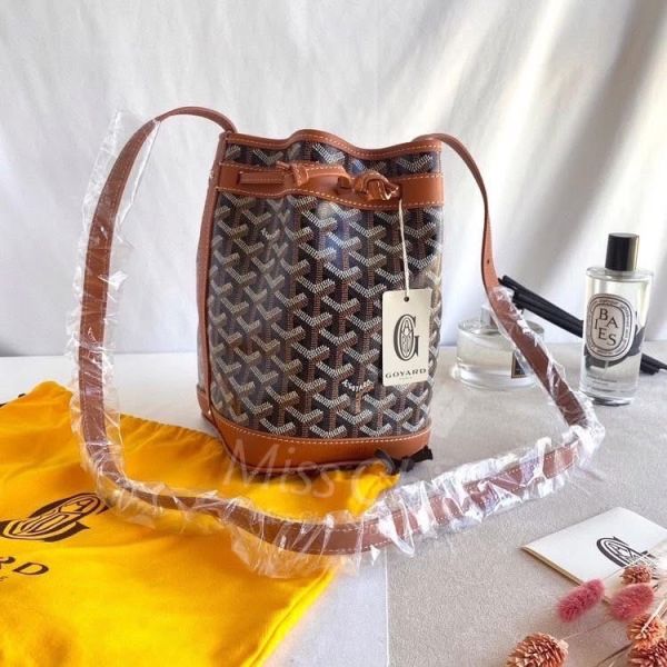 GOYARD 水桶包 黑棕色 buywithada,france,全球代購,歐洲,exquisite,quality goods,posh,fancy,luxurious