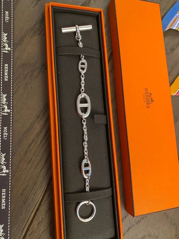HERMES 純銀豬鼻子手鏈 SH/ST/LG buywithada,france,全球代購,歐洲,exquisite,quality goods,posh,fancy,luxurious