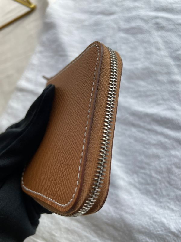 HERMES 金棕色 SILK IN 零錢包 buywithada,france,全球代購,歐洲,exquisite,quality goods,posh,fancy,luxurious