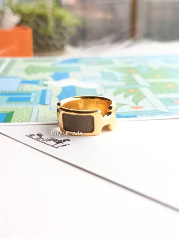 HERMES Olympe 戒指 大象灰金 S buywithada,france,全球代購,歐洲,exquisite,quality goods,posh,fancy,luxurious