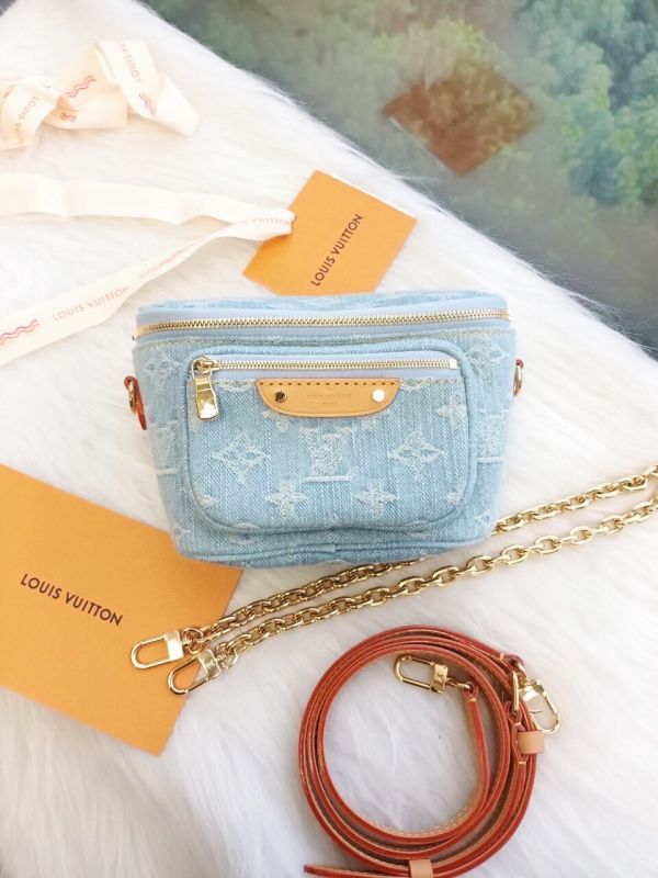 LV 超限量牛仔單寧 Mini Bumbag 全新全配 buywithada,france,全球代購,歐洲,exquisite,quality goods,posh,fancy,luxurious
