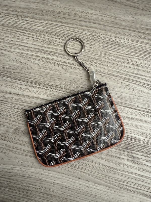 Goyard sénat nano key pouch 鑰匙包 黑色棕邊 buywithada,france,全球代購,歐洲,exquisite,quality goods,posh,fancy,luxurious