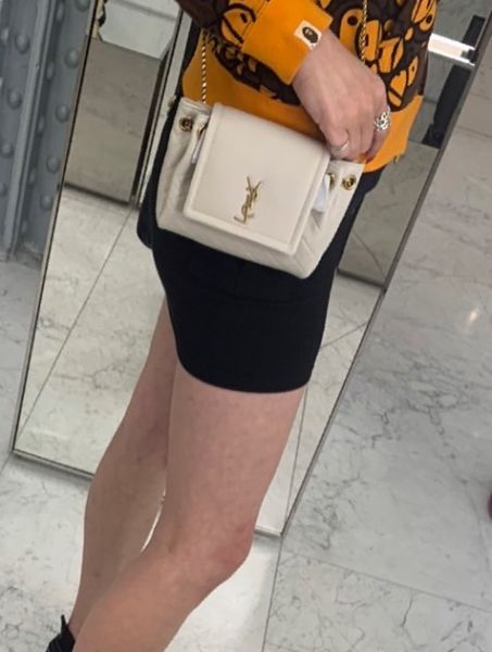 YSL NOLITA 復古白 側背包 buywithada,france,全球代購,歐洲,exquisite,quality goods,posh,fancy,luxurious