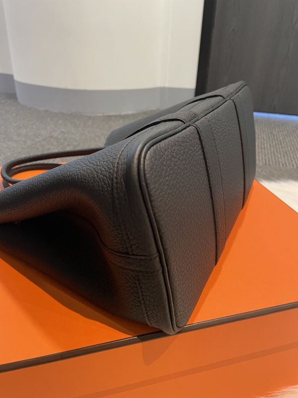 HERMES GARDEN PARTY 30 黑色全皮革 buywithada,france,全球代購,歐洲,exquisite,quality goods,posh,fancy,luxurious