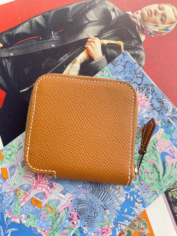 HERMES 金棕色 SILK IN 零錢包 buywithada,france,全球代購,歐洲,exquisite,quality goods,posh,fancy,luxurious