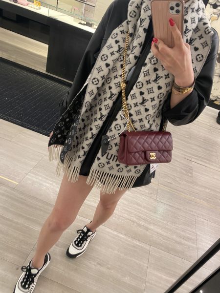 CHANEL MINI CF 20 山茶花調節釦 buywithada,france,全球代購,歐洲,exquisite,quality goods,posh,fancy,luxurious