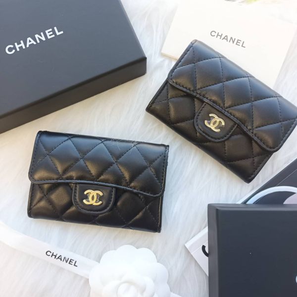 CHANEL 新款 單層卡包 內拉鍊 黑色羊皮金釦 buywithada,france,全球代購,歐洲,exquisite,quality goods,posh,fancy,luxurious