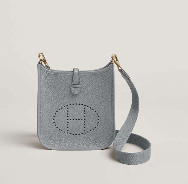 Hermes mini Evelyne 16 p0雲霧灰淡金 buywithada,france,全球代購,歐洲,exquisite,quality goods,posh,fancy,luxurious