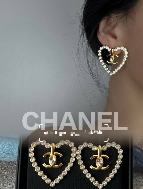 CHANEL 愛心大滿鑽耳夾 buywithada,france,全球代購,歐洲,exquisite,quality goods,posh,fancy,luxurious