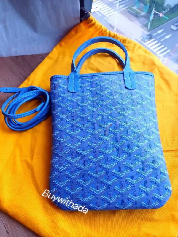 GOYARD 2025限量Poitiers tote bag 鳶尾色 手繪蝴碟logo buywithada,france,全球代購,歐洲,exquisite,quality goods,posh,fancy,luxurious