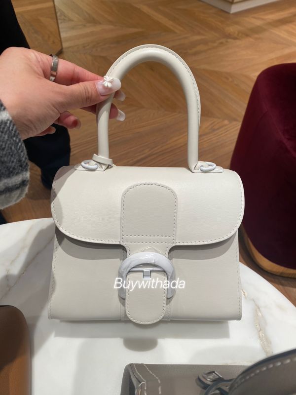 Delvaux Brillant mini Surpiqué 大象灰/焦糖色/白色 buywithada,france,全球代購,歐洲,exquisite,quality goods,posh,fancy,luxurious