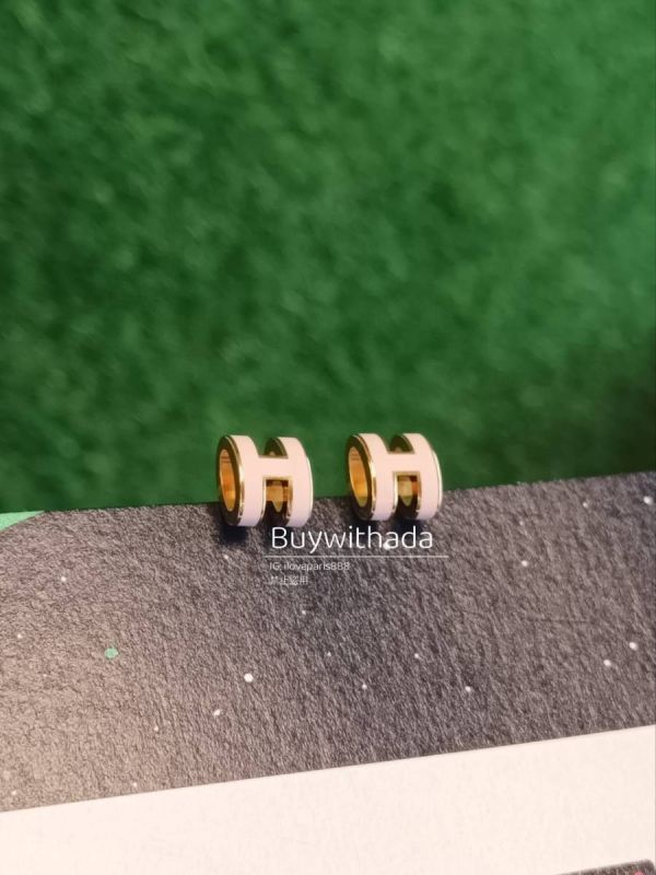 HERMES POP H MINI 耳環 粉金 buywithada,france,全球代購,歐洲,exquisite,quality goods,posh,fancy,luxurious