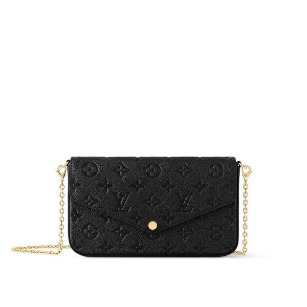LV Felicie 黑色三合一鏈條包 buywithada,france,全球代購,歐洲,exquisite,quality goods,posh,fancy,luxurious