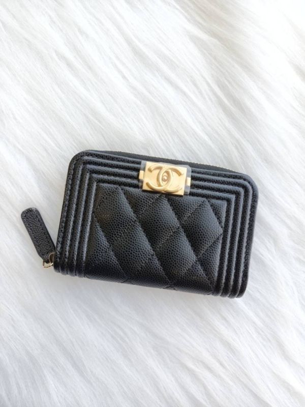 CHANEL BOY 金釦零錢卡包 buywithada,france,全球代購,歐洲,exquisite,quality goods,posh,fancy,luxurious