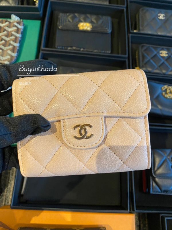 CHANEL 雙層卡包 裸膚色 buywithada,france,全球代購,歐洲,exquisite,quality goods,posh,fancy,luxurious