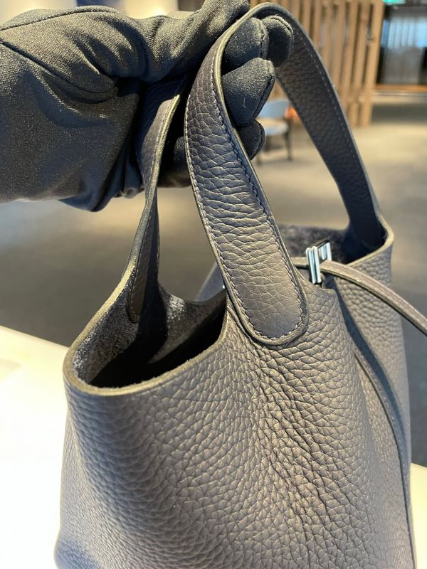 HERMES picotin18午夜藍銀釦 buywithada,代購,歐洲