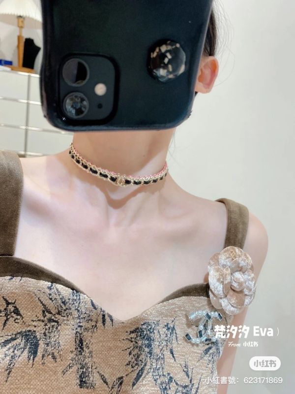 CHANEL 23B 皮穿鏈桃紅頸鏈 buywithada,france,全球代購,歐洲,exquisite,quality goods,posh,fancy,luxurious