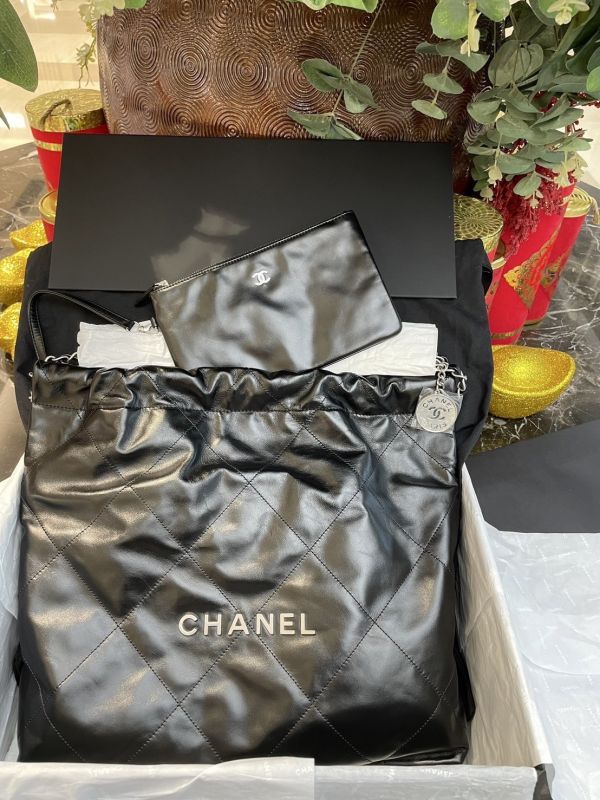 CHANEL 22 BAG 黑銀中號 buywithada,france,全球代購,歐洲,exquisite,quality goods,posh,fancy,luxurious
